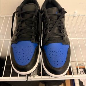 Air Jordan 1 Low Black/White & Game Royal 10.5